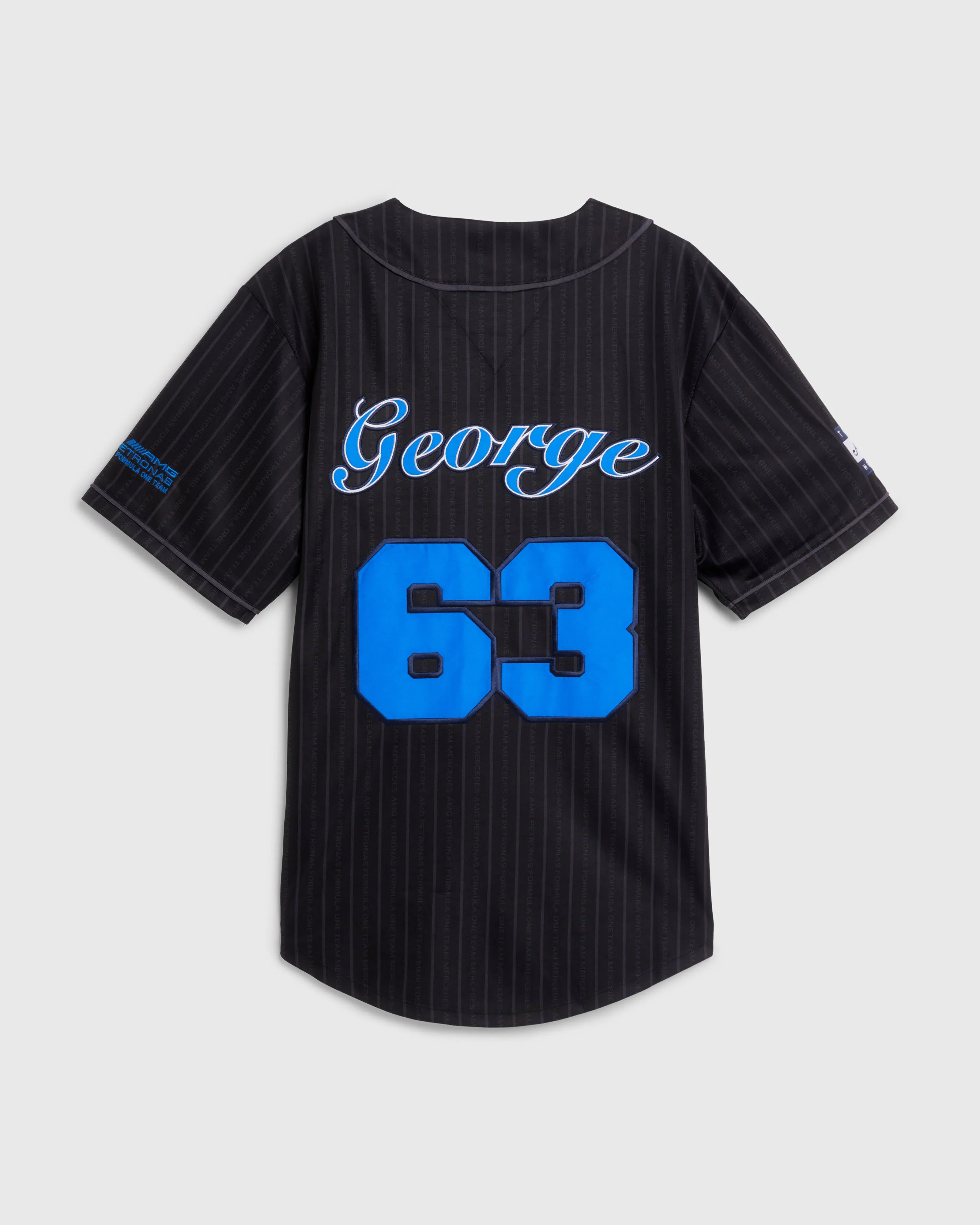 Tommy x Mercedes-AMG F1 x Awake NY Baseball Jersey Black/Blue 63