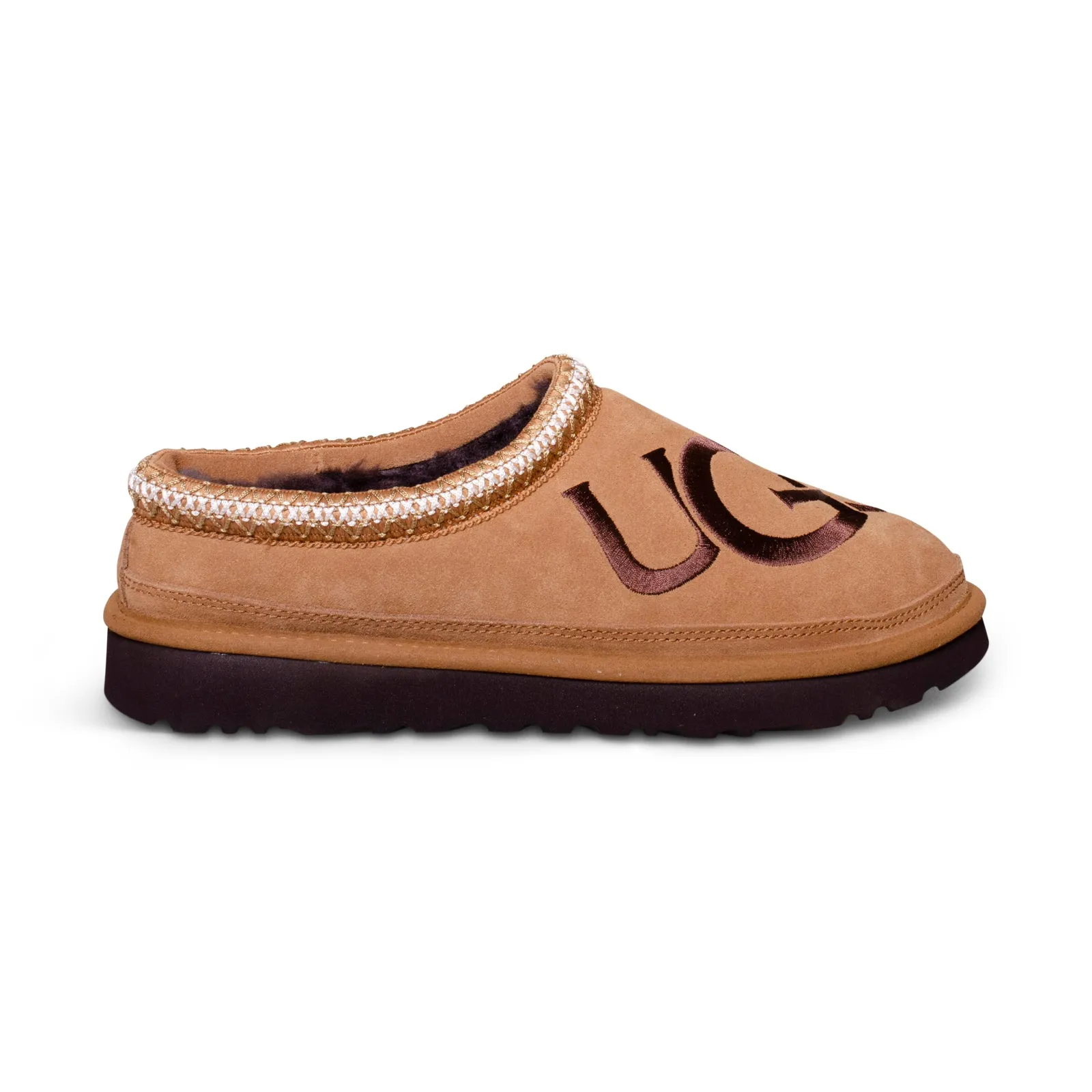 UGG Tasman Logo Chestnut / Espresso Slippers - Men's