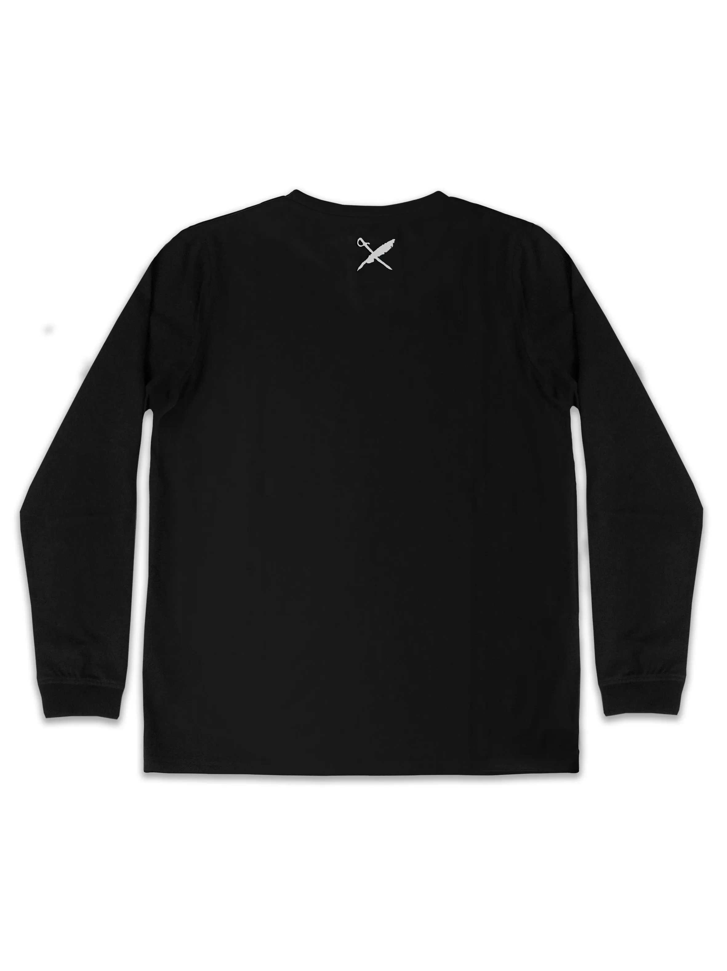 UNISEX SAMMY LONG SLEEVE TEE IN BLACK