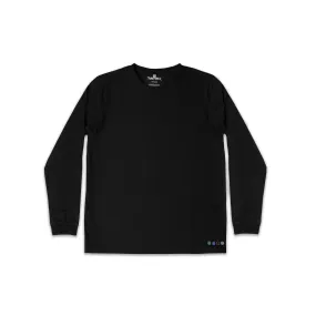 UNISEX SAMMY LONG SLEEVE TEE IN BLACK