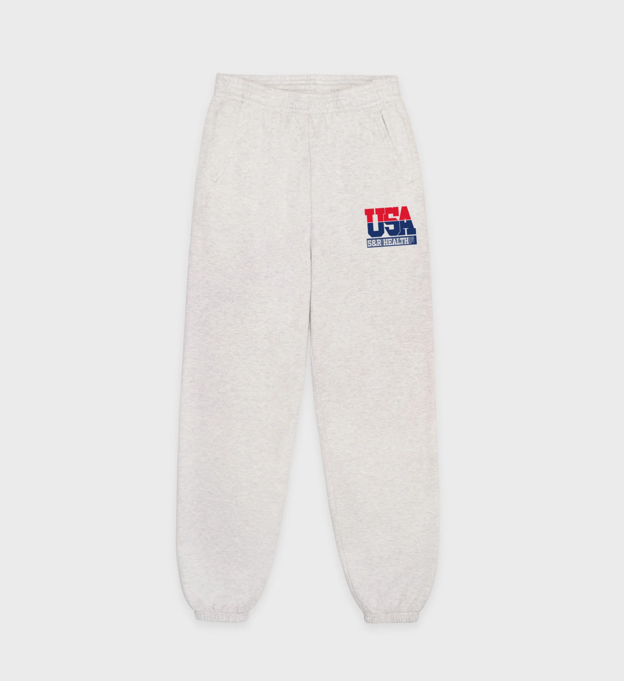 USA Sweatpant - Heather Gray/Navy/Sports Red