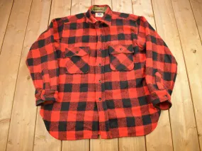 Vintage 1970s Pilgrim Buffalo Plaid Button Up Shirt / 1970s Button Up / Vintage Flannel / True Vintage