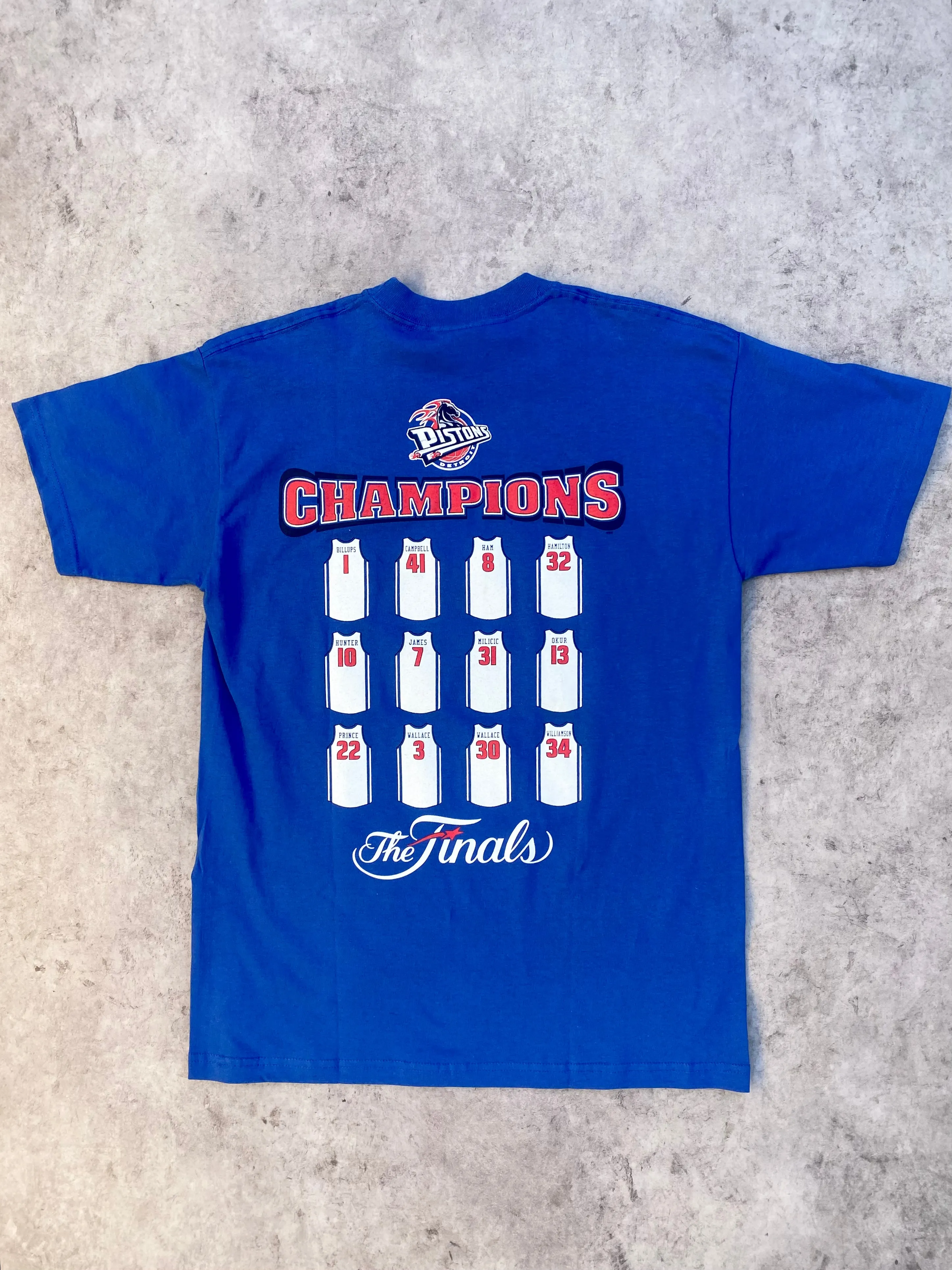 Vintage 2004 Detroit Pistons NBA Champions Tee (L)