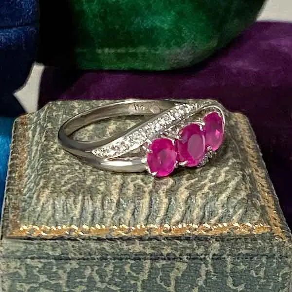 Vintage Ruby & Diamond Ring