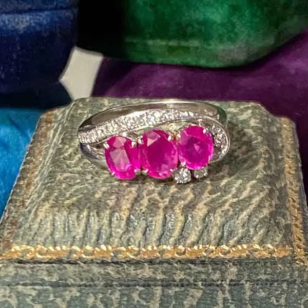 Vintage Ruby & Diamond Ring