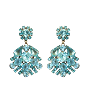 Willa Earrings in Aqua