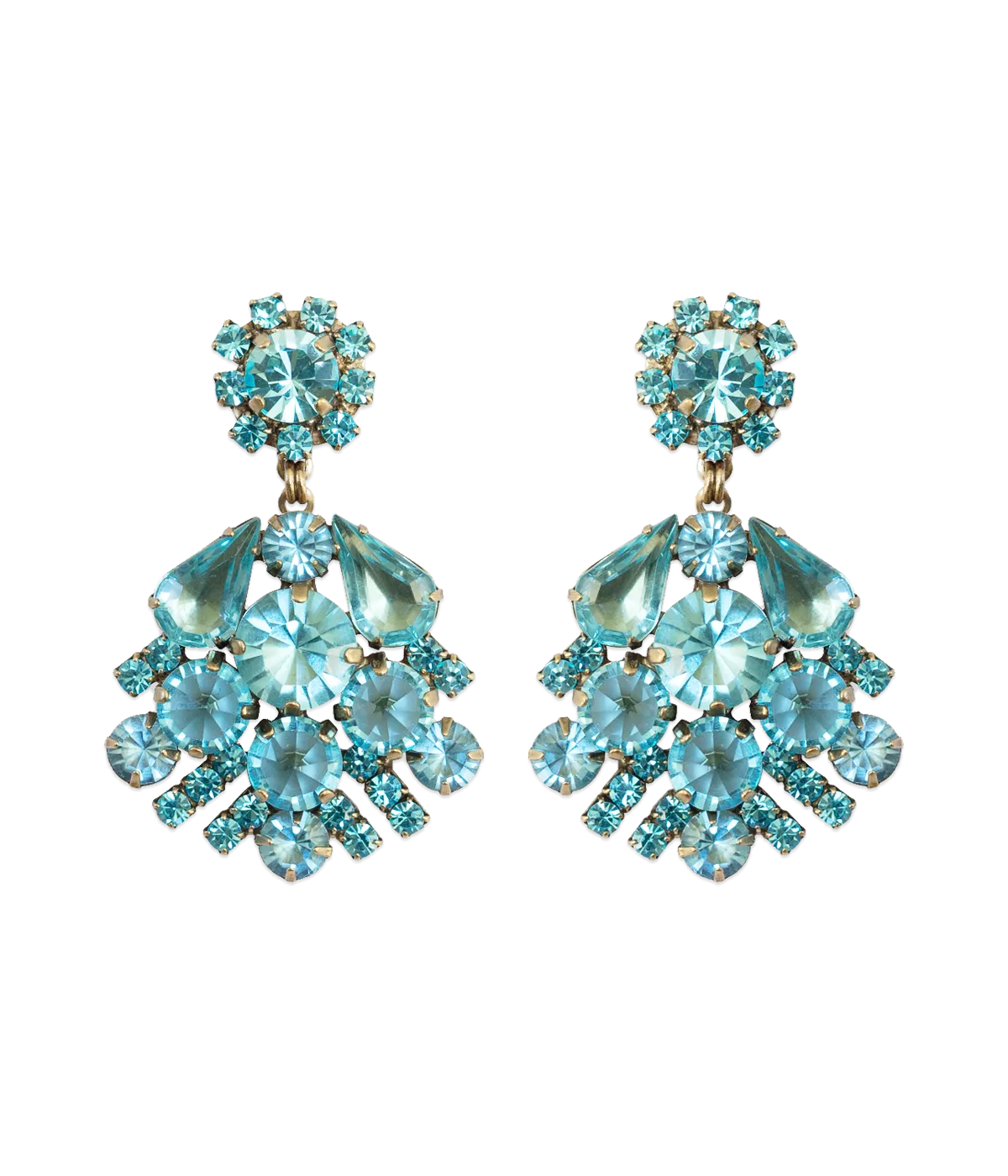 Willa Earrings in Aqua