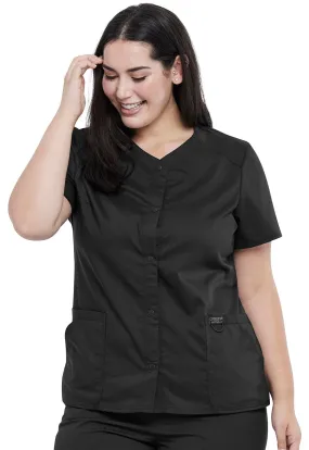 WW Revolution Snap Front V-Neck Scrub Top WW622