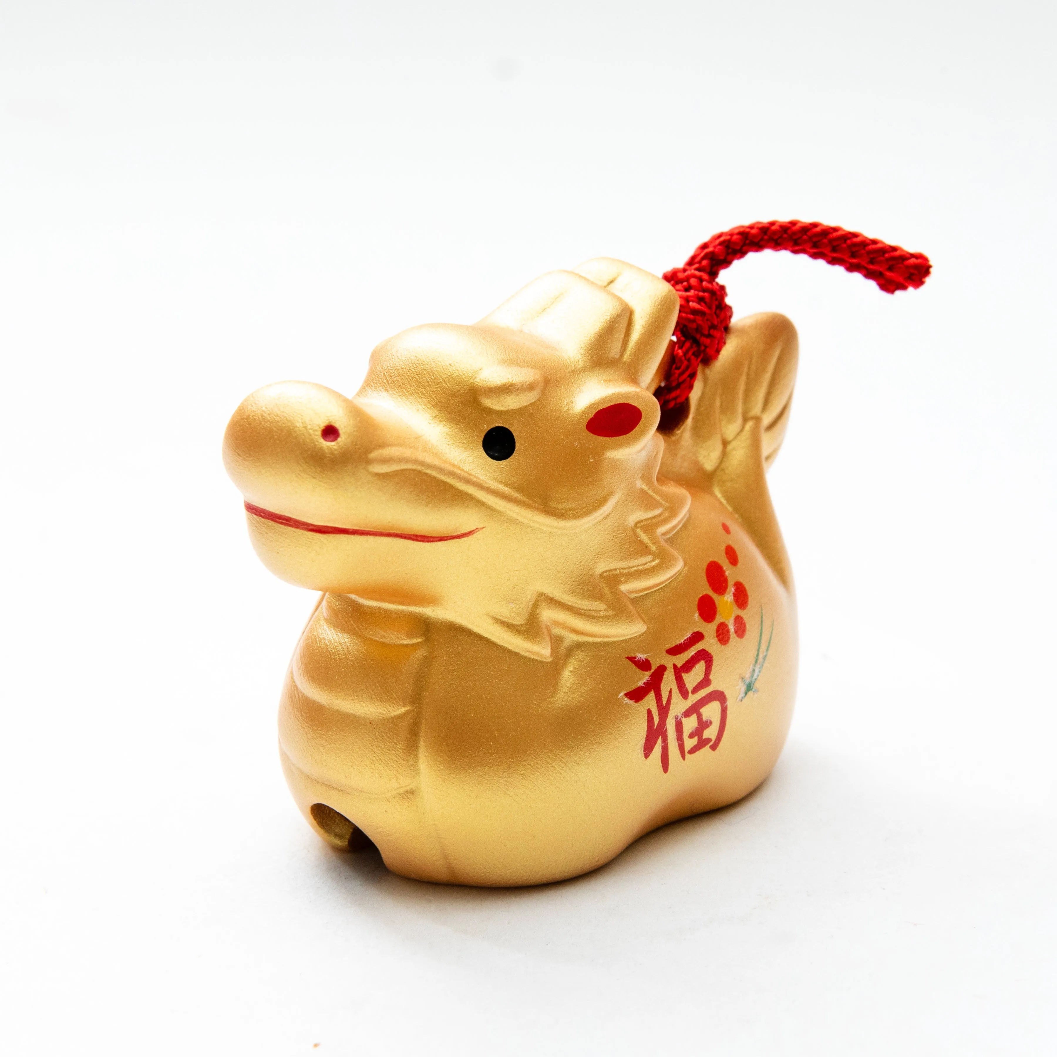 Yakushigama Ceramic Gilded Dragon Bell