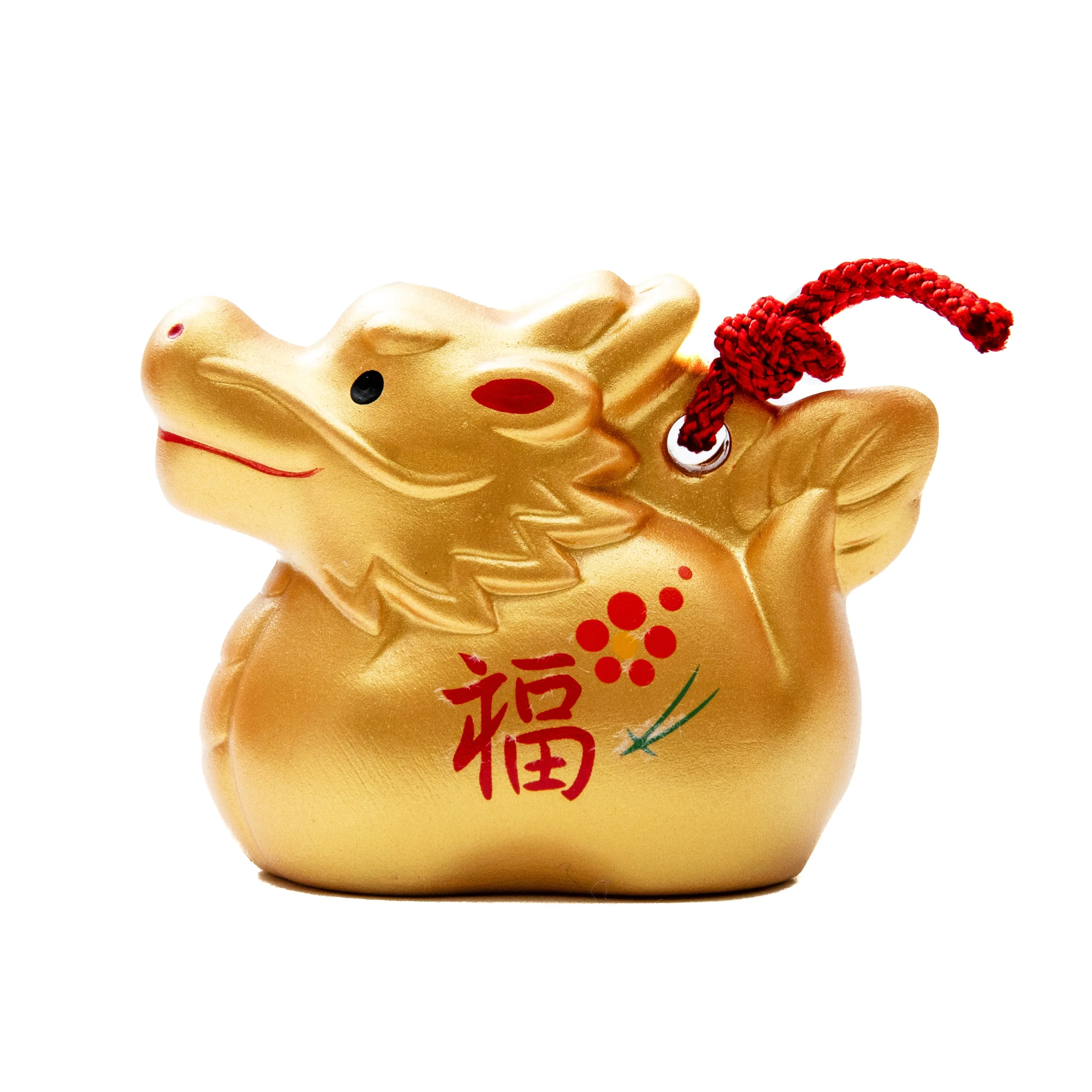 Yakushigama Ceramic Gilded Dragon Bell