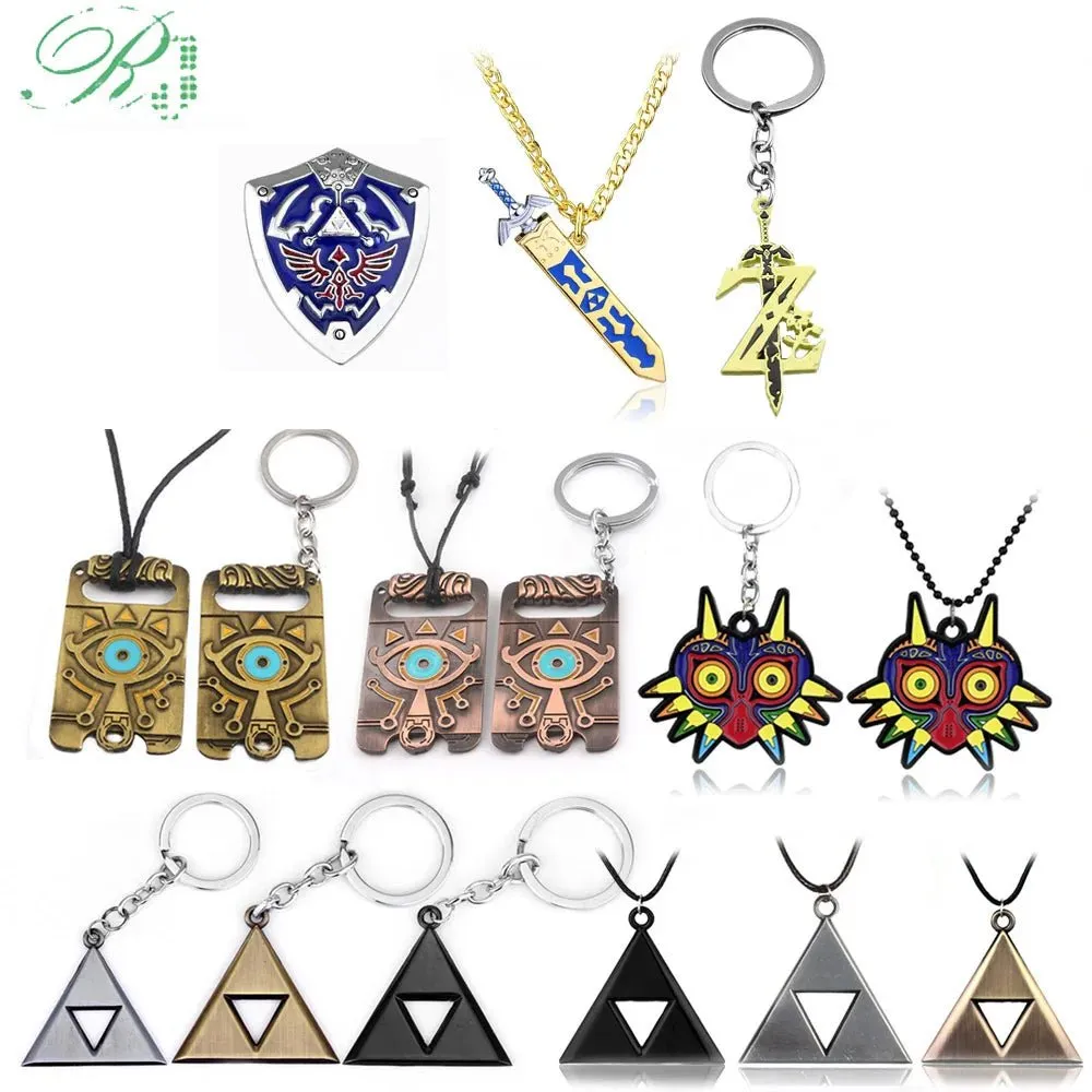 Zelda Shield Necklace Keychain Breath of The Wild