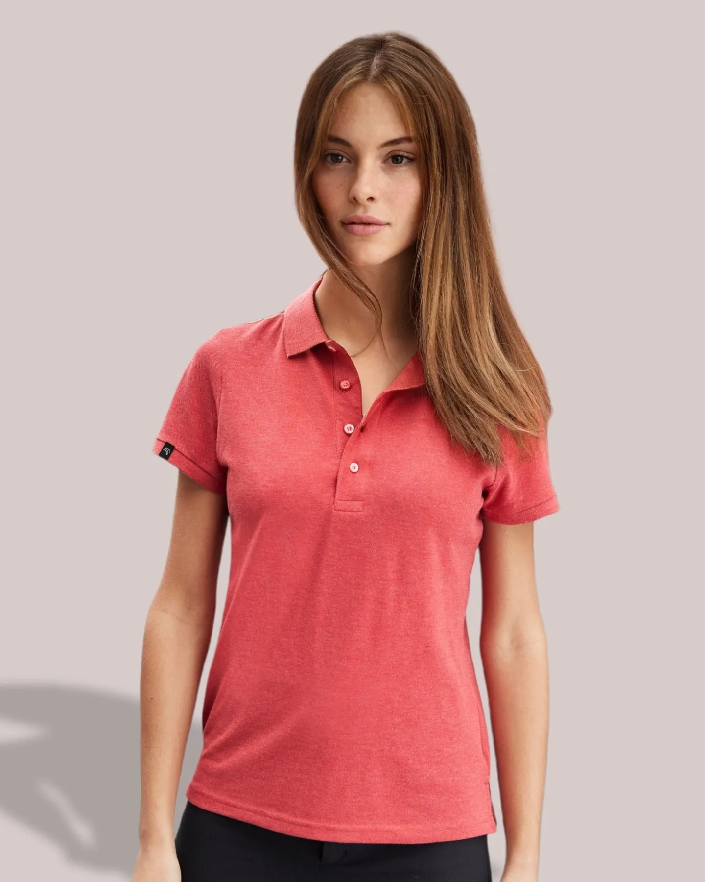 ― % ― JAN 8009/ ― Damen Bio-Baumwolle Polo Shirt - Stone Beige [S]